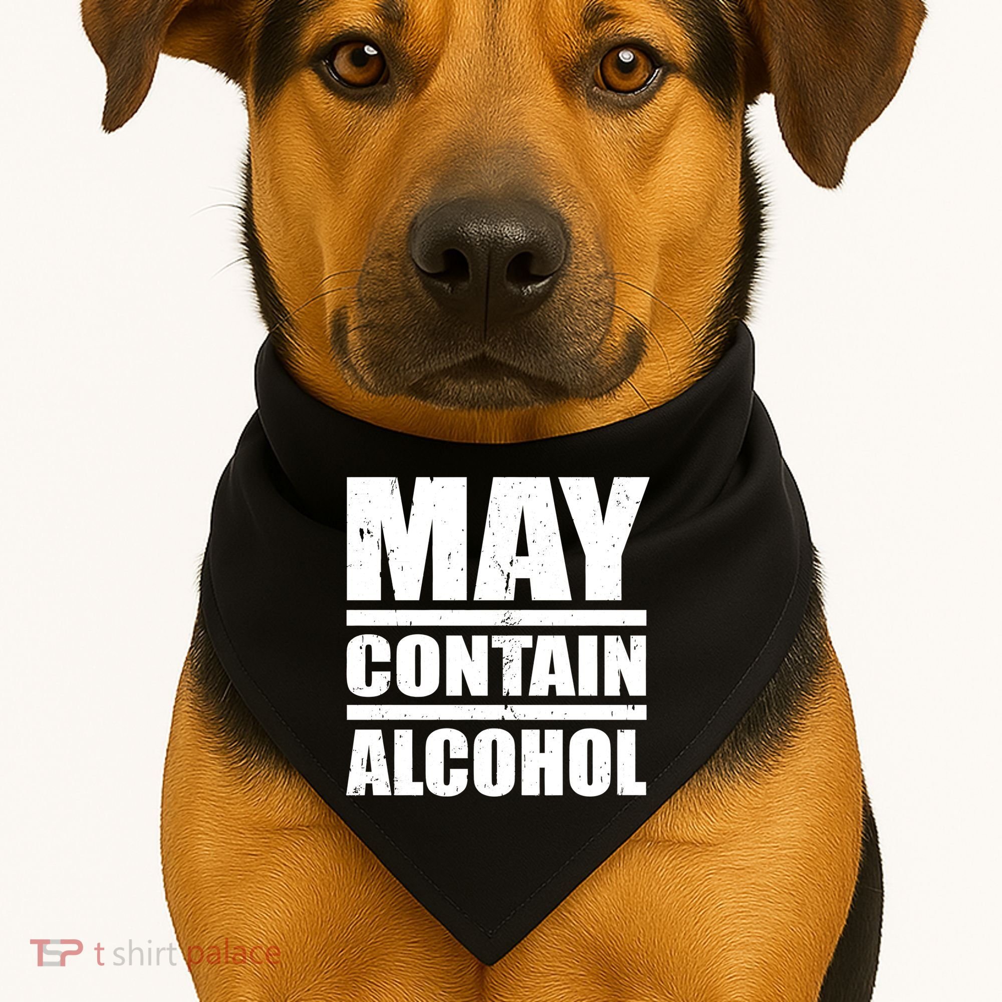 May Contain Alcohol USA-Made Doggie Bandana