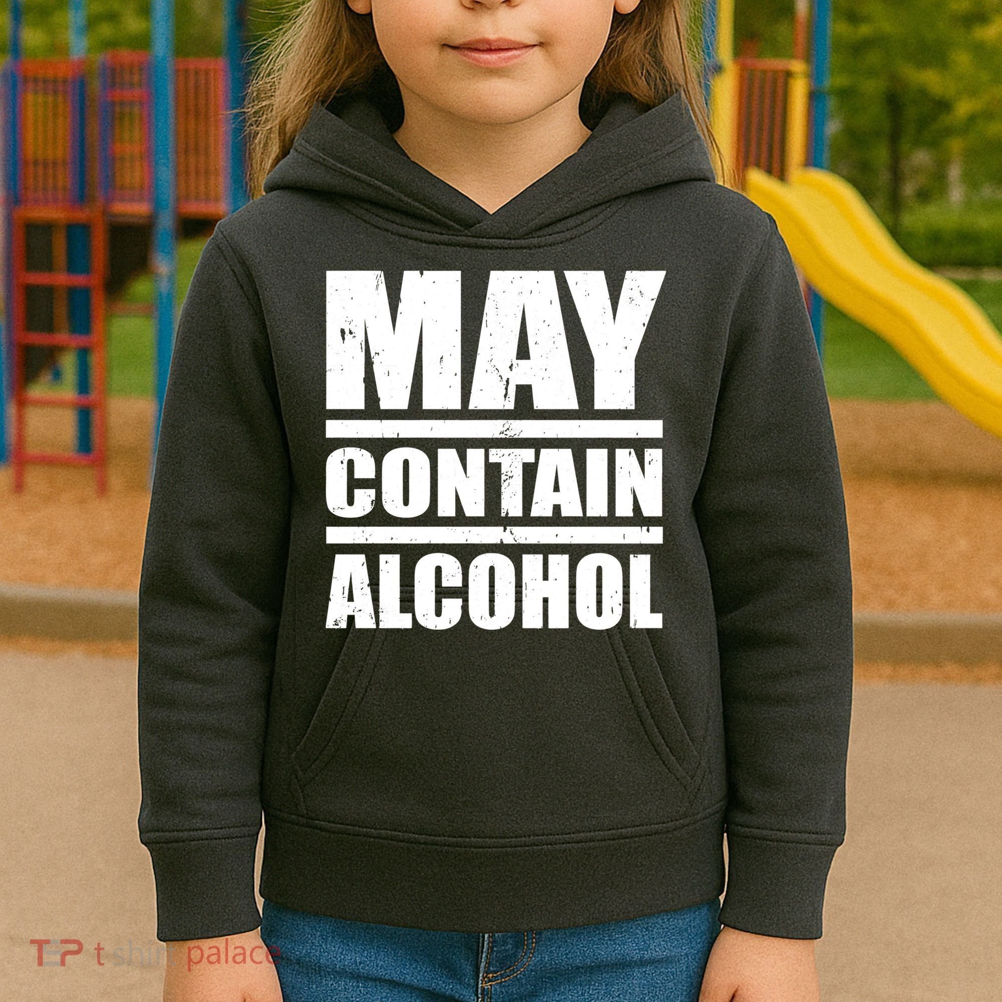 May Contain Alcohol Kids Hoodie