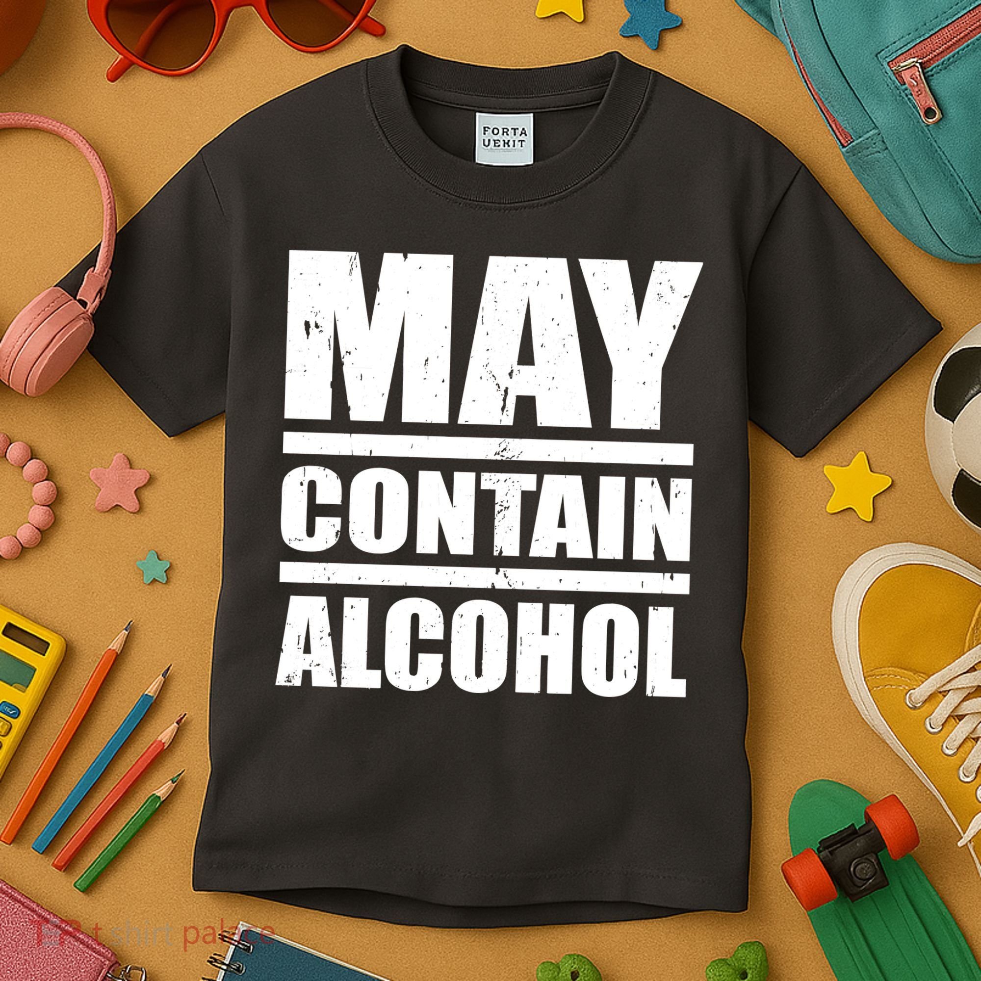 May Contain Alcohol Kids T-Shirt
