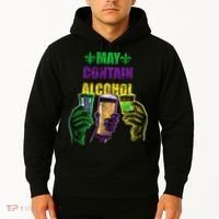 May Contain Alcohol Mardi Gras Hoodie thumb 2