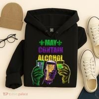 May Contain Alcohol Mardi Gras Hoodie thumb 4