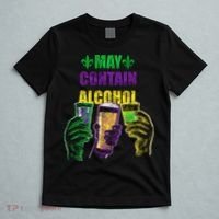 May Contain Alcohol Mardi Gras T-Shirt thumb 5