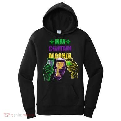 May Contain Alcohol Mardi Gras Women's Hoodie