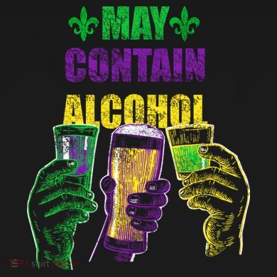 May Contain Alcohol Mardi Gras Tote Bag