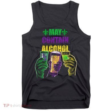 May Contain Alcohol Mardi Gras Tank Top