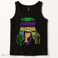 May Contain Alcohol Mardi Gras Tank Top thumb 2
