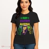 May Contain Alcohol Mardi Gras Women's T-Shirt thumb 4