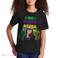 May Contain Alcohol Mardi Gras Kids T-Shirt thumb 2