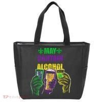 May Contain Alcohol Mardi Gras Tote Bag thumb 0
