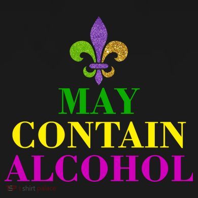 May Contain Alcohol Mardi Gras Spaid Toddler Zip Fleece Hoodie