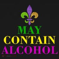 May Contain Alcohol Mardi Gras Spaid Toddler Zip Fleece Hoodie thumb 2