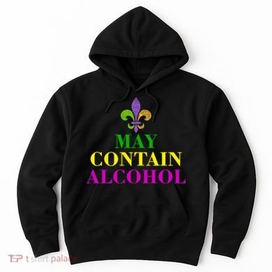 May Contain Alcohol Mardi Gras Spaid Hoodie