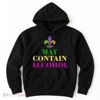 May Contain Alcohol Mardi Gras Spaid Hoodie thumb 0