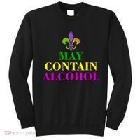 May Contain Alcohol Mardi Gras Spaid Sweatshirt thumb 0