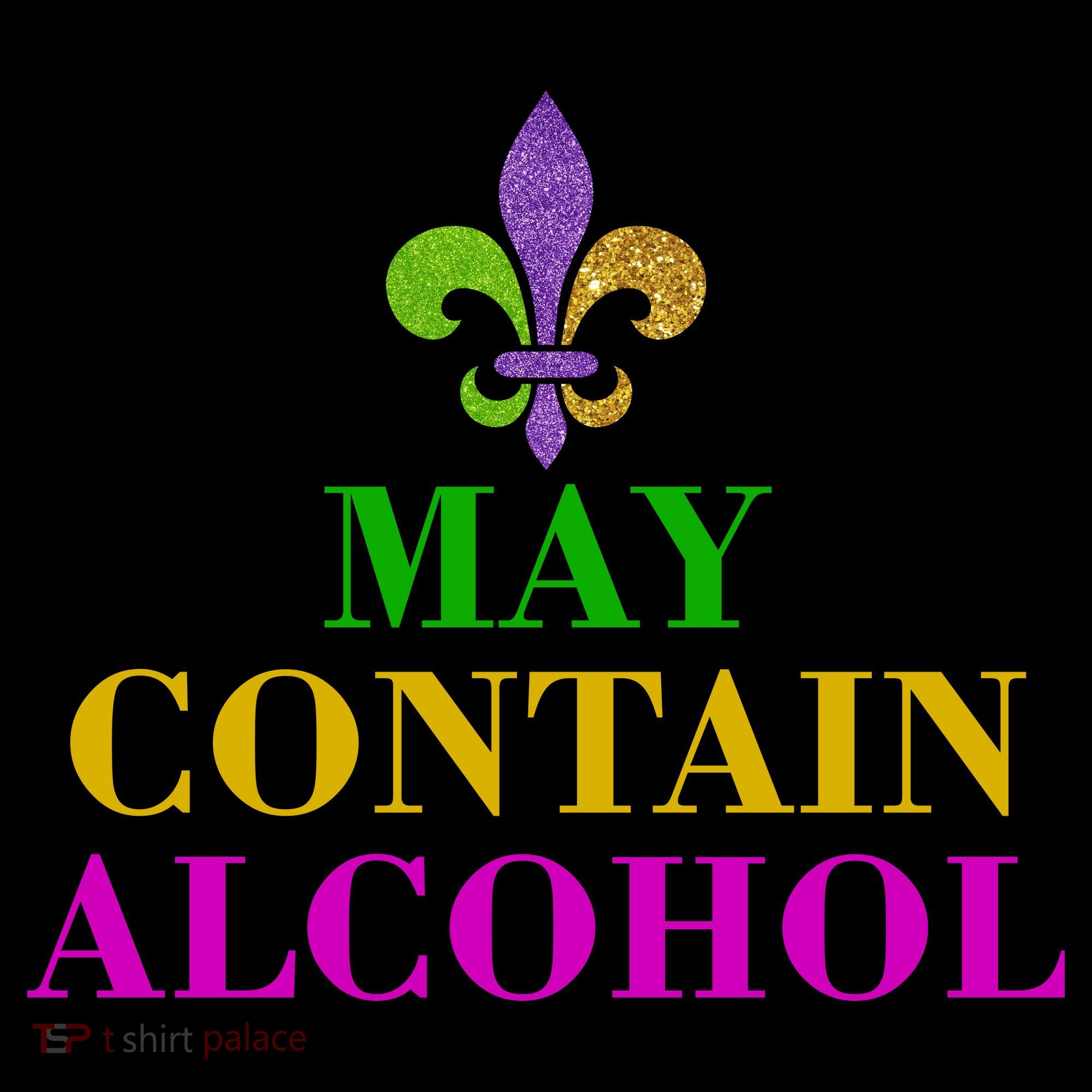 May Contain Alcohol Mardi Gras Spaid Coffee Mug