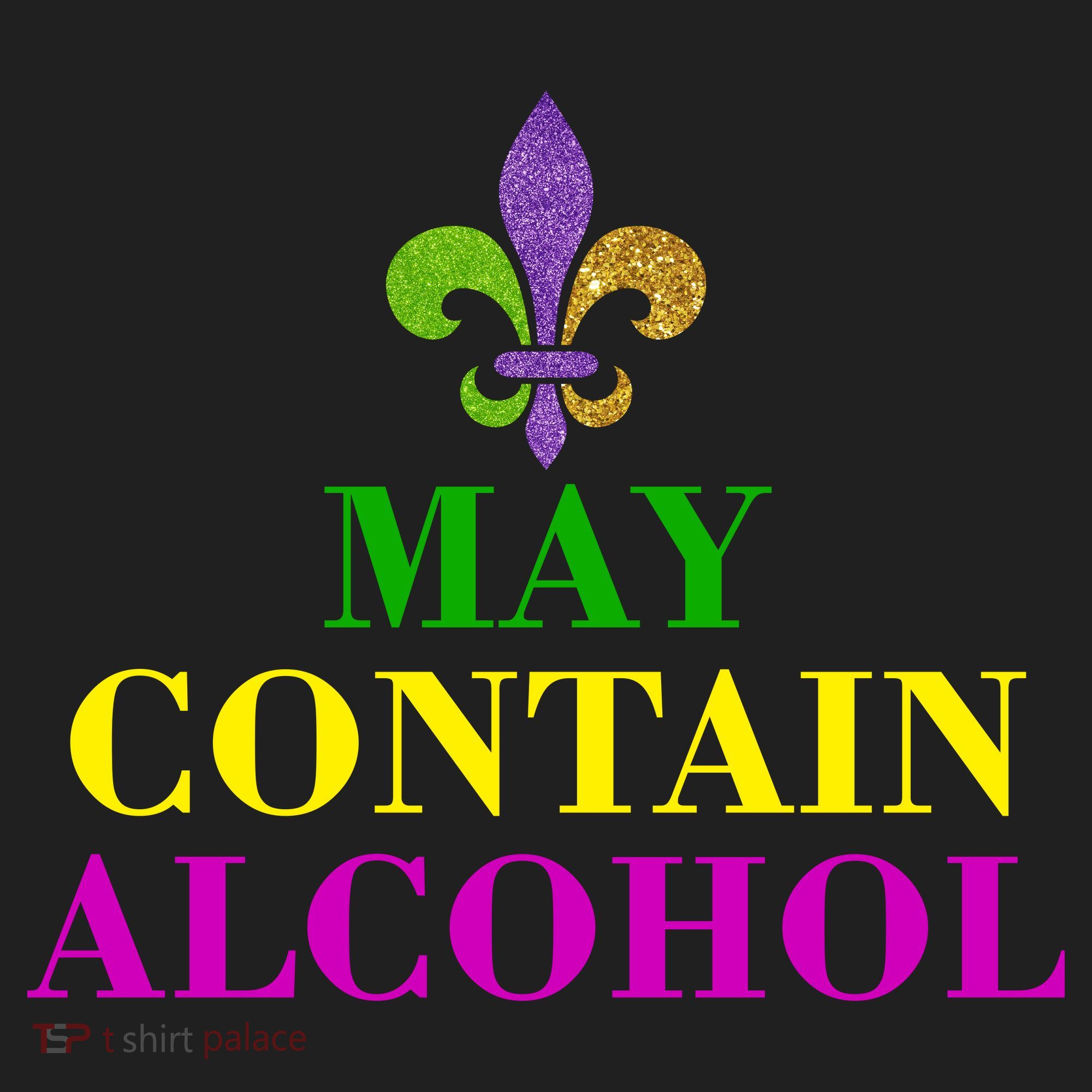 May Contain Alcohol Mardi Gras Spaid Hat