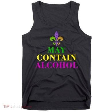 May Contain Alcohol Mardi Gras Spaid Tank Top