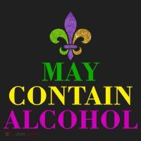 May Contain Alcohol Mardi Gras Spaid Golf Towel thumb 3