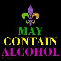 May Contain Alcohol Mardi Gras Spaid Women's T-Shirt thumb 6