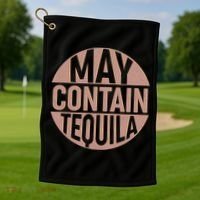 May Contain Tequila Golf Towel thumb 1