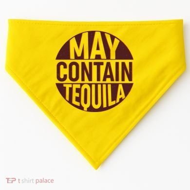 May Contain Tequila USA-Made Doggie Bandana