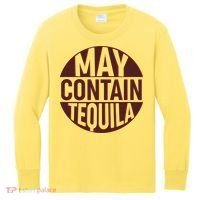 May Contain Tequila Kids Long Sleeve Shirt thumb 0