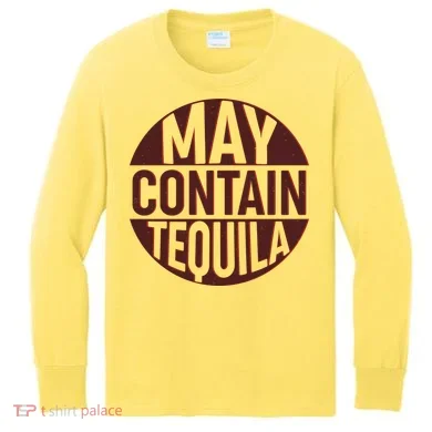 May Contain Tequila Kids Long Sleeve Shirt