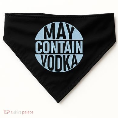 May Contain Vodka USA-Made Doggie Bandana