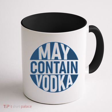 May Contain Vodka Coffee Mug back