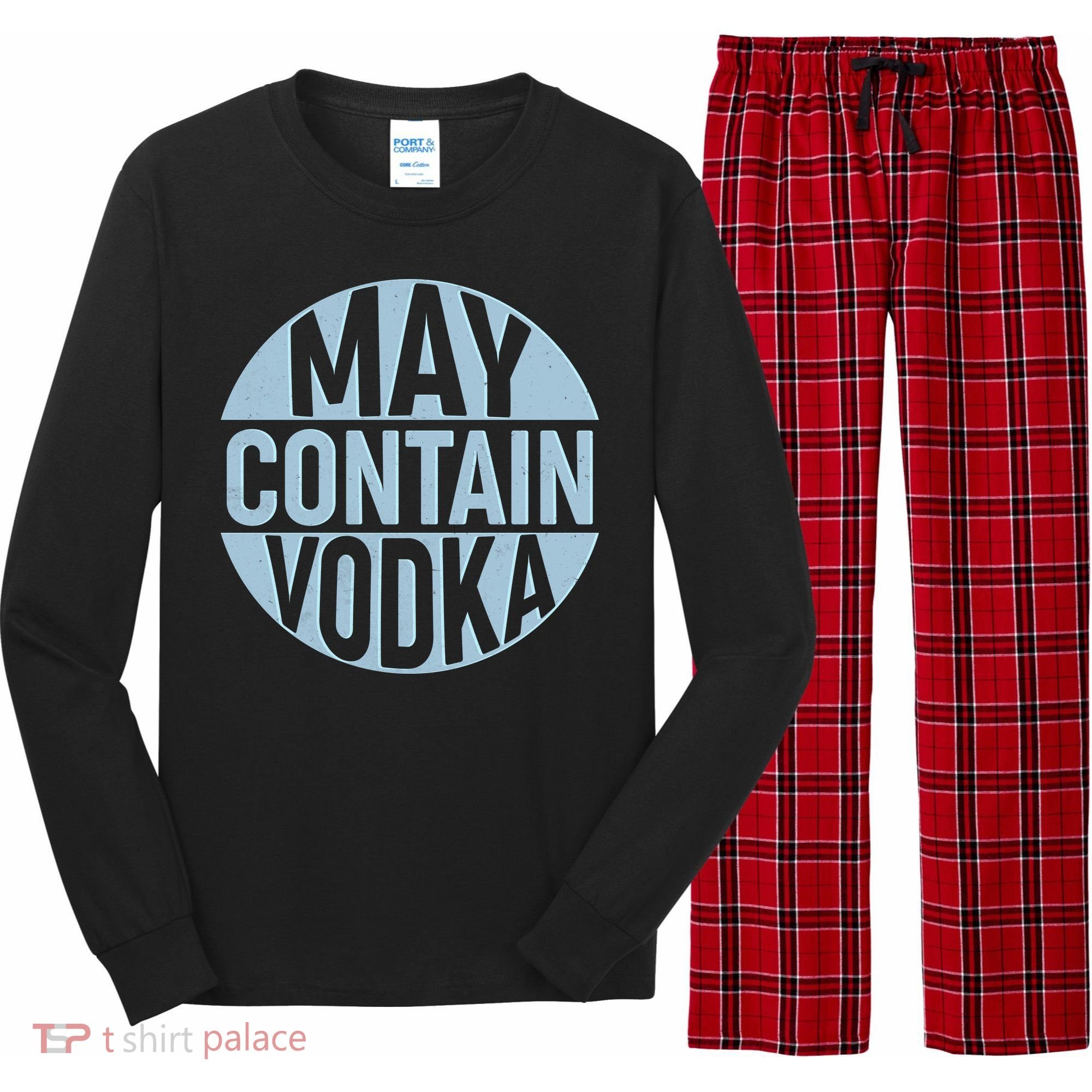 May Contain Vodka Long Sleeve Pajama Set