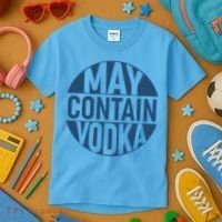 May Contain Vodka Kids T-Shirt thumb 3