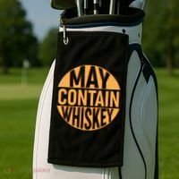 May Contain Whiskey Golf Towel thumb 2