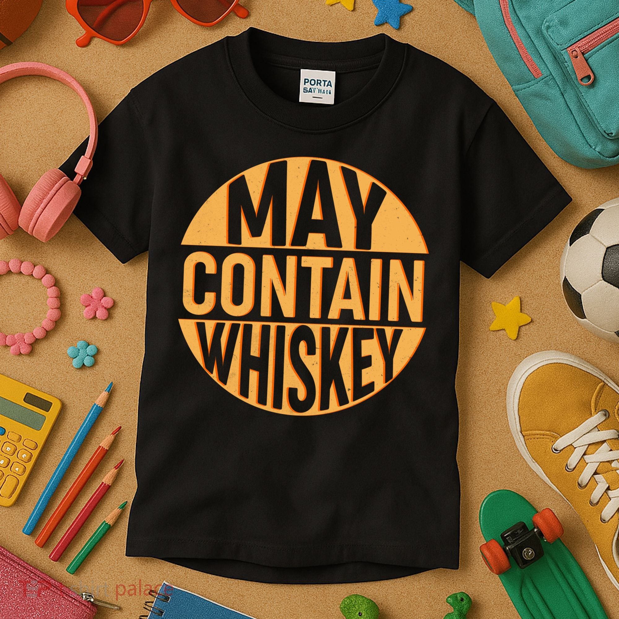 May Contain Whiskey Kids T-Shirt