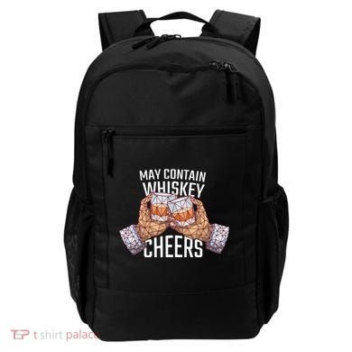 May Contain Whiskey Cheers Backpack