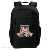 May Contain Whiskey Cheers Backpack thumb 0