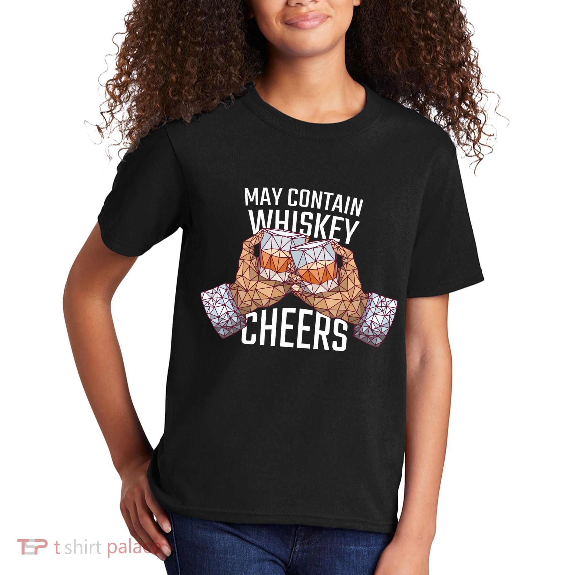 May Contain Whiskey Cheers Kids T-Shirt