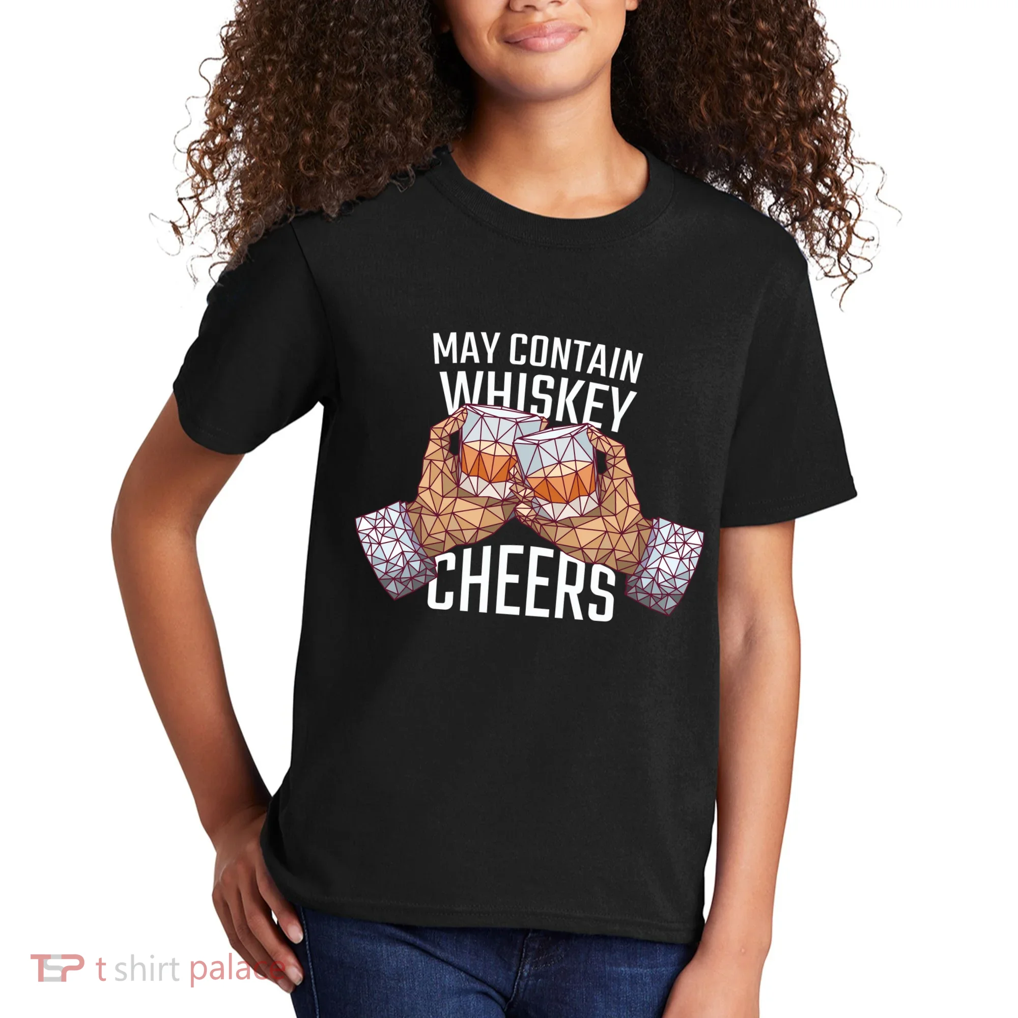 May Contain Whiskey Cheers Kids T-Shirt