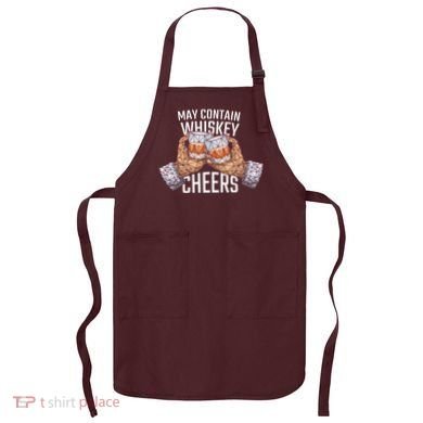 May Contain Whiskey Cheers Apron