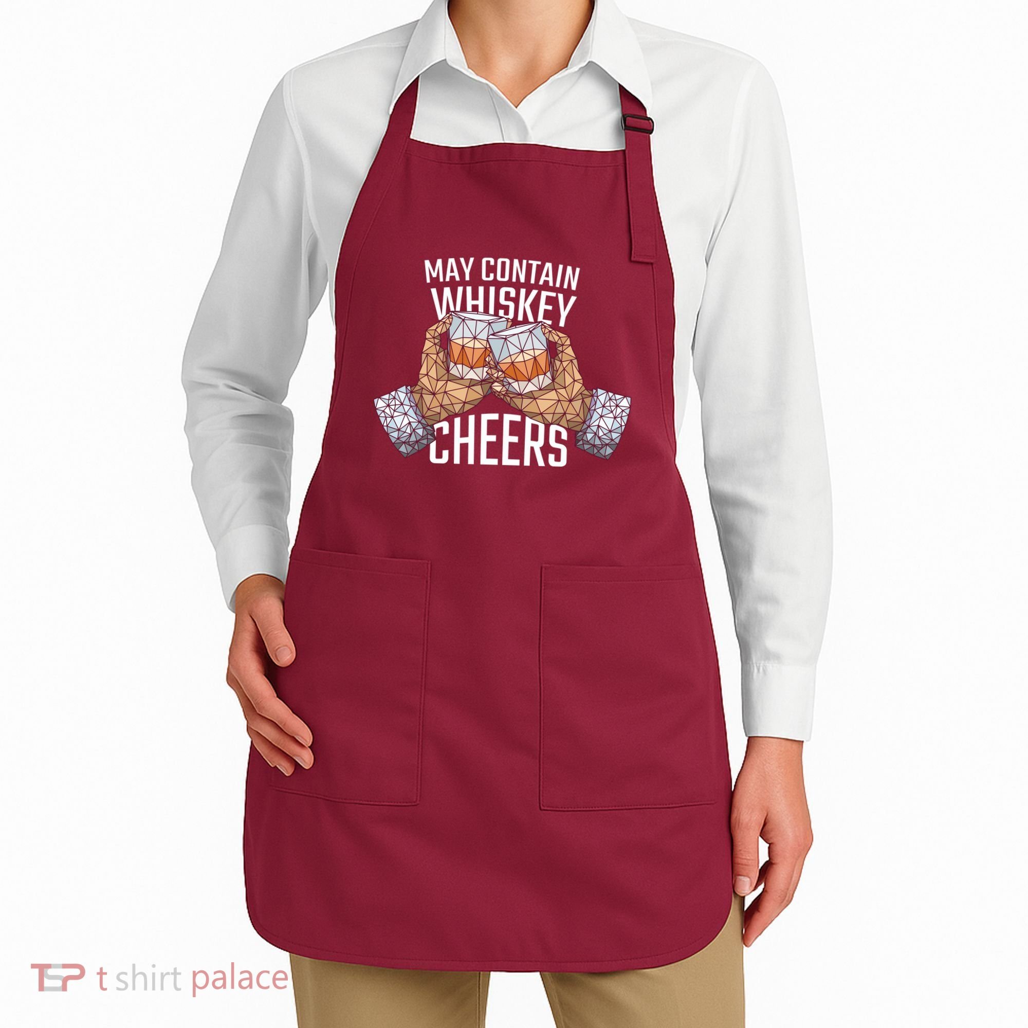 May Contain Whiskey Cheers Apron