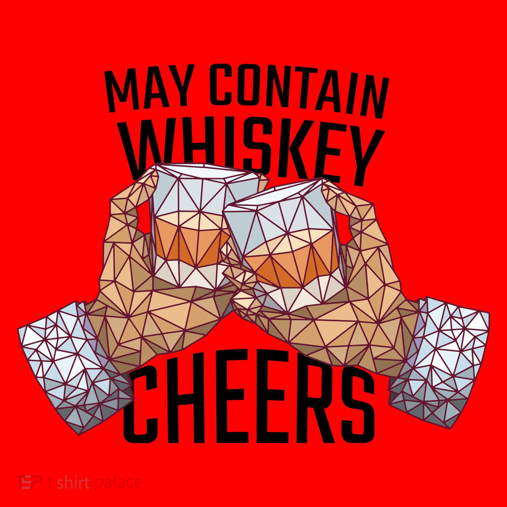 May Contain Whiskey Cheers Santa Hat