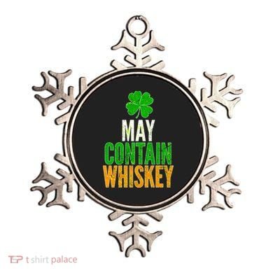 May Contain Whiskey Funny St Patricks Day Ornament