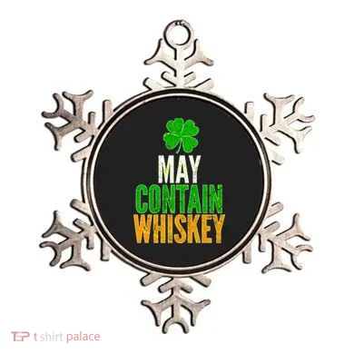 May Contain Whiskey Funny St Patricks Day Ornament