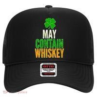 May Contain Whiskey Funny St Patricks Day Hat thumb 0
