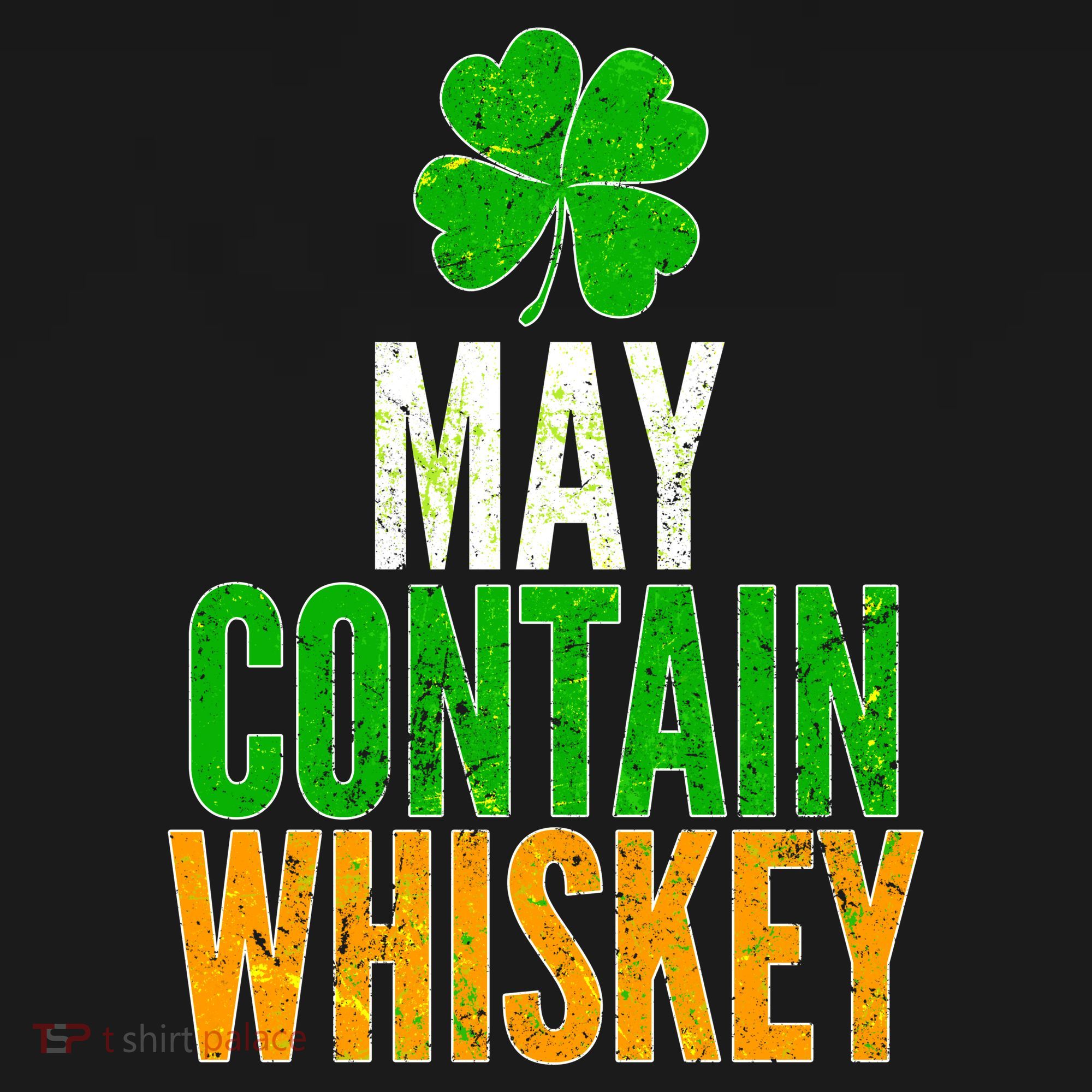 May Contain Whiskey Funny St Patricks Day Tank Top