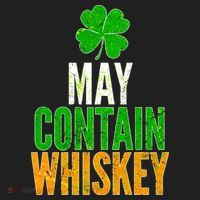 May Contain Whiskey Funny St Patricks Day Golf Towel thumb 3