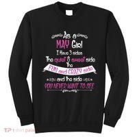 May Girl Sweet But Crazy Funny Birthday Sweatshirt thumb 0