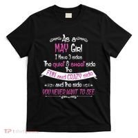 May Girl Sweet But Crazy Funny Birthday T-Shirt thumb 0