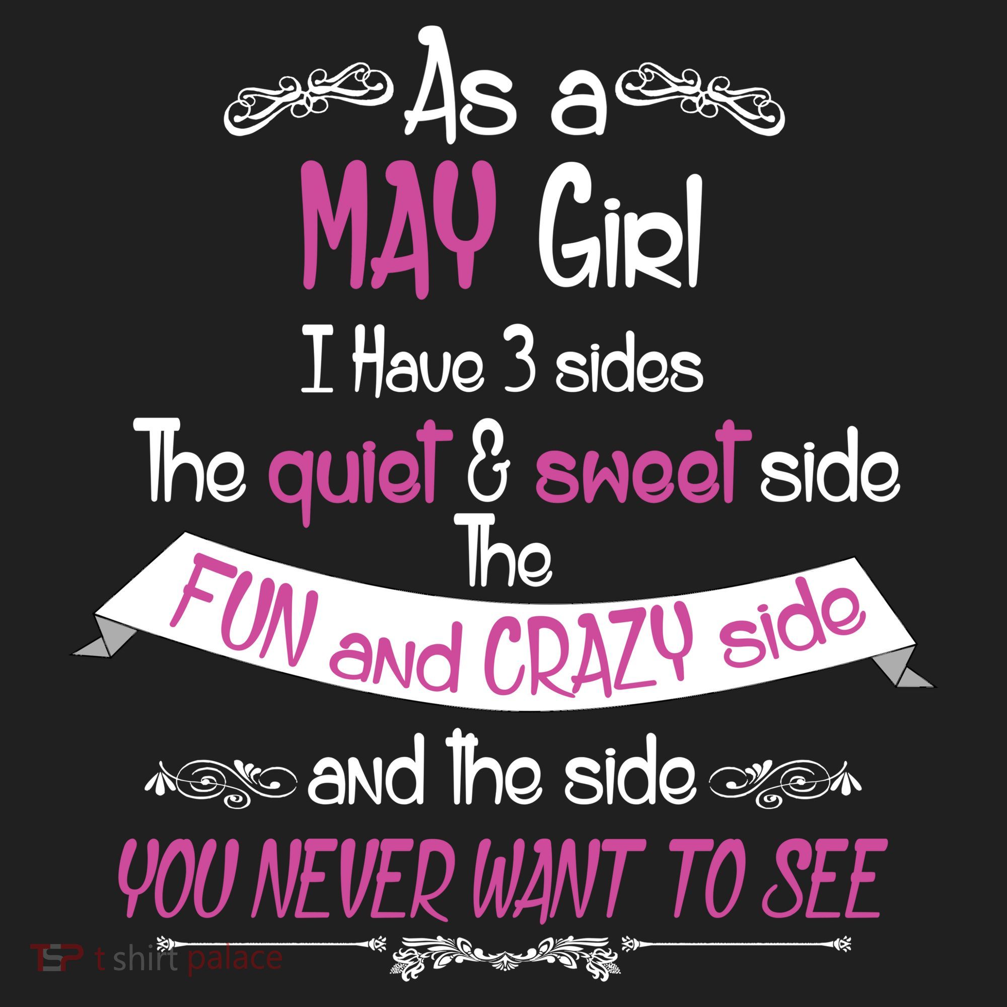 May Girl Sweet But Crazy Funny Birthday Beanie