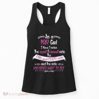 May Girl Sweet But Crazy Funny Birthday Women's Tank Top thumb 0