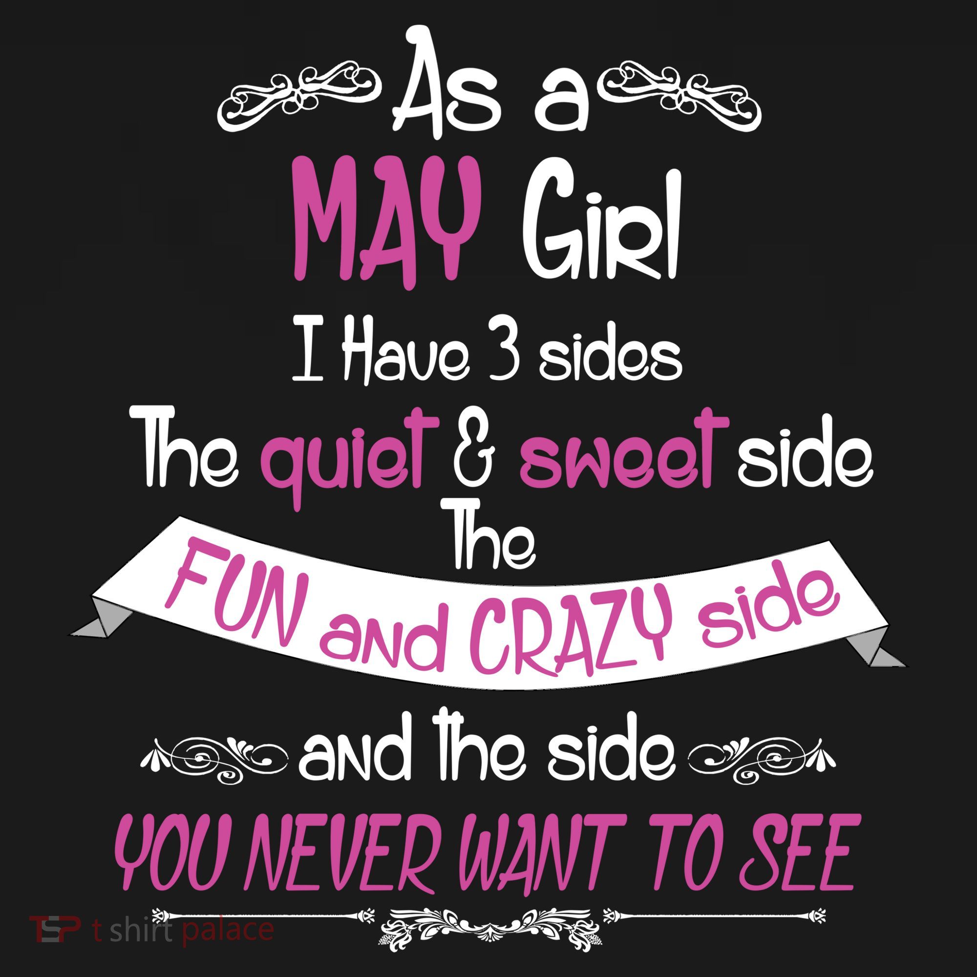 May Girl Sweet But Crazy Funny Birthday Women's Tank Top